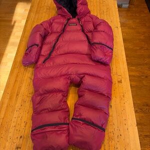 Patagonia Fuschia Infant Snowsuit 12-18 months